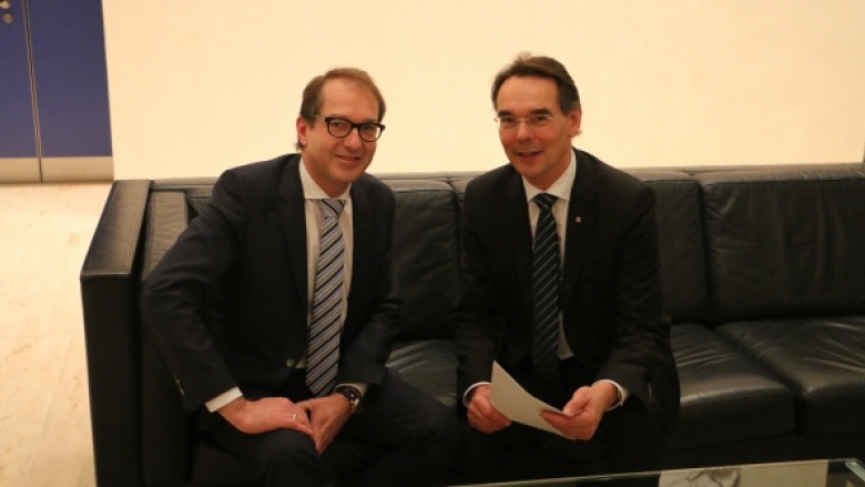(v.l) Alexander Dobrindt, Ingbert Liebing 