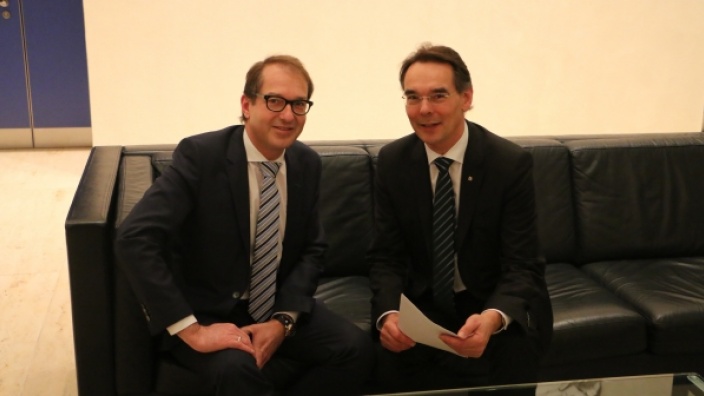 (v.l) Alexander Dobrindt, Ingbert Liebing 