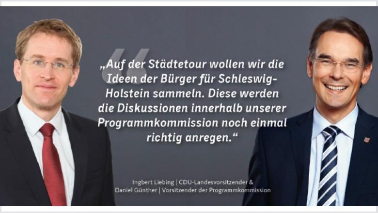 Daniel Günther und Ingbert Liebing Daniel Günther und Ingbert Liebing